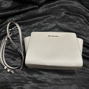 SOLD Grey Michael Kors Medium Selma Purse for Night Out, Date Night